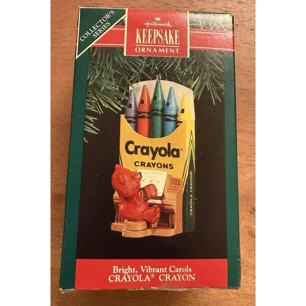 Hallmark: Bright Vibrant Carols - Crayola Series 3rd - 1991 Keepsake Ornament